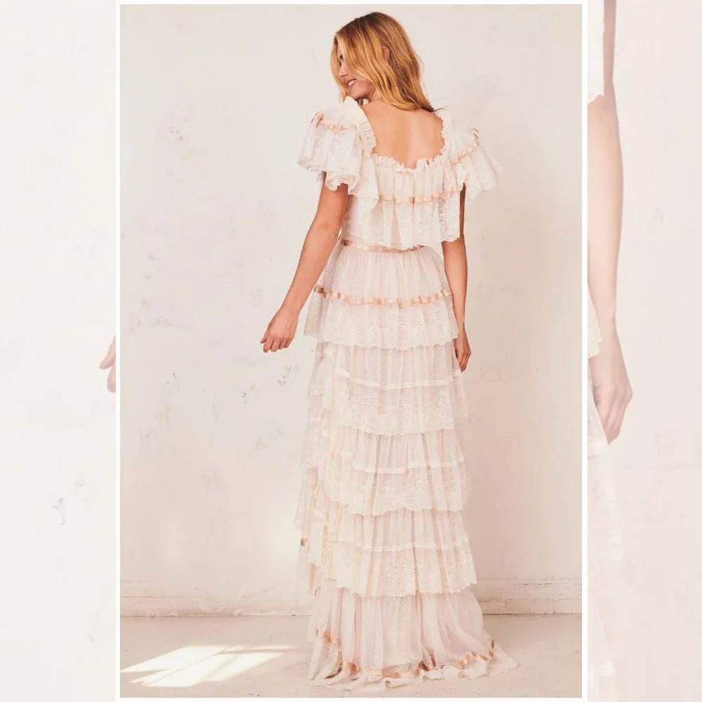 LoveShackFancy LIMITED EDITION RARE Fabia Wedding Dress Gown - Picture 2 of 16